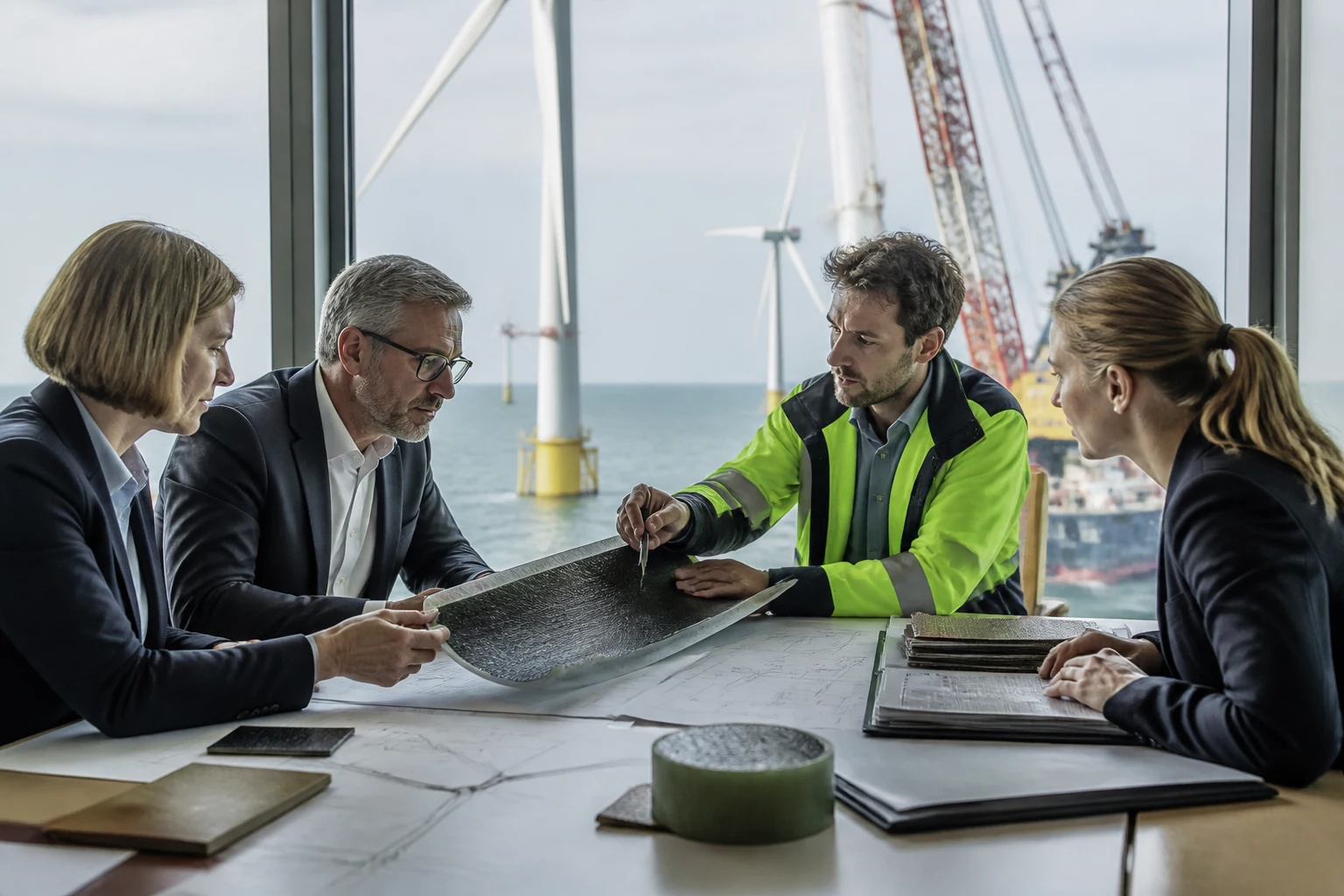 Vergabestelle prüft Rezyklierbarkeit und Lieferkette von Rotorblättern für eine Windenergie-Beschaffung